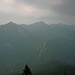 Blick zu Hirschberg, Heimgarten und Herzogstand.