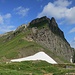 Blick auf den Klettersteig Graustock