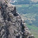 Kletterer auf der Castle-Ridge.