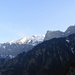 Blickfang im Aufstieg zur Alp Untersäss: Falknis, Schwarzhorn, Glegghorn