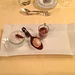 <b>Per dessert: Kokosgranité mit gebackenen Erdbeerknödel.</b>