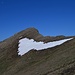 Albitzenspitze oberhalb des Schneefeldes gehts rüber - eigentlich nicht interessant nur zum Gipfelsammeln