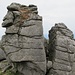 Bonehill Rocks: Detail V. Sieht zum Klettern einfacher aus, als es ist. Der Granit bietet wenig gute Griffmöglichkeiten.