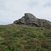Der eine der beiden Haytor Rocks. Diesen besteigt man am besten von der rechten resp. südlichen Seite.