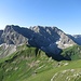 Daumenmassiv von der Heubatspitze, ganz rechts das Nebelhorn - traumhaftes Allgäu