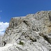 Von hier leichter Klettersteig zum Gipfel des Peitlerkofel, 2875m.