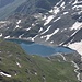 <b>Lägh da la Duana (2466 m).<br />Questo lago non ha emissari. Le sue acque penetrano tra le fessure della roccia e sgorgano presso Vicosoprano.</b>
