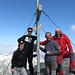 Foto di gruppo al Terri (3149 mt.) ; Raffaella, Luca, Renzo e Adriano.