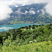 Walensee, am Himmel einige Nebelfelder