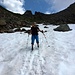 Schneefelder erleichtern den Abstieg von der Riedfurggi nach Unter Älpli