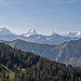 Aufstieg durch die Karhole mit Blick auf die Berner Alpen