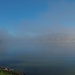 Un peu de brume sur le lac, ce matin