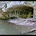 Bachübergang in der Gorges de la Nesque, Provence, Frankreich