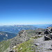 das Panorama am Gipfel: von den Churfirsten bis zum Bodensee