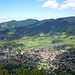 Tiefblick vom Kofel auf Oberammergau