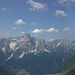 Panorama von der Harnischegg zu Dreischusterspitze und Haunold, rechts hinten die Zillertaler Alpen