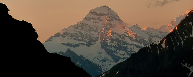 Sonnenuntergang am Lauterbrunner Breithorn