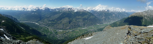Rhonetal-Panorama vom Emshorn