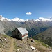 Weisshornhütte mit prächtiger Aussicht