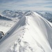 Rückblick auf den Traumgrat, welcher auf den höchsten Punkt des Zapporthorns 3152m führt