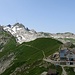 Die Rotsteinhütte auf dem Rotsteinpass in grandioser Lage