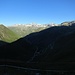 Aussicht vom Furkapass Richtung Berner Alpen
