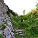 unterhalb der Schwarzwand zieht der Steig Richtung Zabierow Hütte rauf - hier fährt man auch im Winter mit den Schiern runter
