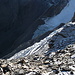 Die zwei großen Eiszungen, die sich noch fast bis zum Schwarzgletscher (unter dem Zackengrat am Balmhorn) hinab erstrecken