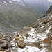 In Abstieg von Gipfel des Napfspitze,2888m.