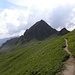 Kleiner Magstein,2522m,in Aufstieg zur Valsscharte,2451m.