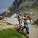 Trinkpause am Rotsteinpass