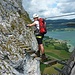 Seilbrücke im Klettersteig Drachenwand