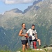 Gaudan mit dem Hirten von der Alp Bec auf dem Pass Buffalora