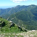 Blick vom Monte Saccarello nach Süden zum Meer