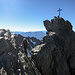 Nächster Tag: Dreiländerspitze (3.197m). Bisher die anspruchsvollste Kraxelei. Für mich ungesichert das Limit!
