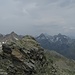 Vom Schleinitz-Gipfel: Rotspitzen, Hochschober, Alkuser Rotspitze, Glödis. Roter Knopf, Klammerköpfe