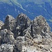 Blick vom Piz dal Büz auf die Gipfeltürme Las Trais Fluors