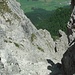 ..... und steile Rinnen fallen westseitig tief ab.