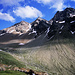 Blick von der Edmund-Graf-Hütte nach Westen zum Kappler Joch.