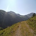 ein sonniger Wandertag, Blick zum Naafkopf