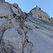 Steiler Aufstieg in den Bibergpass. Klettersteigset angenehm.
