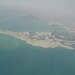 Abflug aus Doha. Retortenstadt auf Sand gebaut.