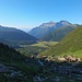 Alpe Dèvero, Monte Cistella und Pizzo Diei. Ganz im Hintergrund, die Gipfel die das Valgrande begrenzen