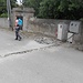 Korsische Bauarbeiten (gleich nach einer Kurve, was machen da Radfahrer oder Motoräder)?