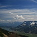 Blick von der Salmaser Höhe auf den Alpsee, dahinter der Grünten