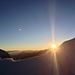 Sonnenaufgang, einmal mehr ein phänomenales Spektakel