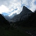 Freispitze und Dreischartlkopf beim Aufstieg ins Hinter-Appenzell