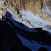 Foto von 2. Besteigungsversuch am 6.9.2011:<br /><br />Tiefblick vom Hasenstock Westgrat nach Norden auf die Gletscher- und Firnfelder über die man zur Scharte aufsteigt.