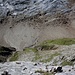 Foto von 2. Besteigungsversuch am 6.9.2011:<br /><br />Solche Tiefblicke über die Südwand begleieten den Bergsteiger auf den scharfen Hasenstock Westgrat.
