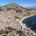 Copacabana mit Horca del Inca und Cerro Kesanani
